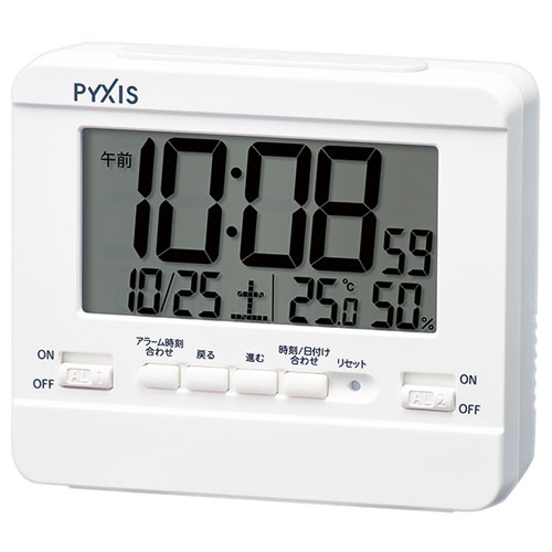 セイコー SEIKO NR538W(白) クオーツ デジタル時計 温度・湿度表示付 NR538W