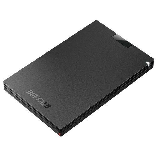 ڳŷ1̼!!ۥХåե BUFFALO SSD-PG2.0U3-BC(֥å) USB 3.2(Gen 1)б ݡ֥SSD 2TB SSDPG20U3BC