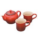 ル・クルーゼ LE CREUSET ティーポット&マグSS(2個入) セット 910296-00 C ...