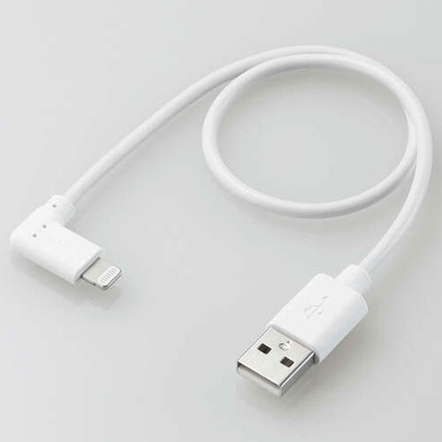 Rakuten - エレコム ELECOM MPA-UALL03WH ホワイト L型スタンダードLightningケーブル 0.3m MPAUALL03WH