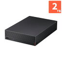 バッファロー BUFFALO HD-EDS2U3-BE パソコン&テレビ録画用 外付けHDD 2TB HDEDS2U3BE 1