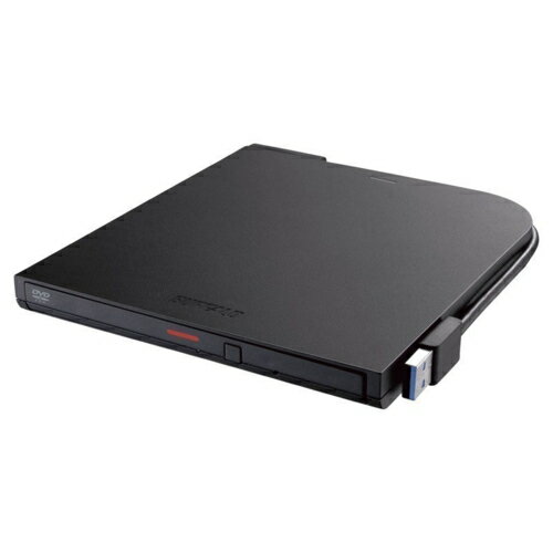 バッファロー BUFFALO DVSM-PTR8U3-BKA USB 3.2(Gen 1) 対応 ポータブルDVD-ROM 読込専用モデル DVSMPTR8U3BKA