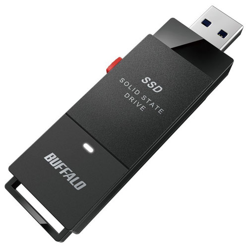 【楽天1位受賞 】バッファロー BUFFALO SSD-SCT2.0U3-BA(ブラック) ケーブルレス ポータブルSSD 2TB SSDSCT20U3BA