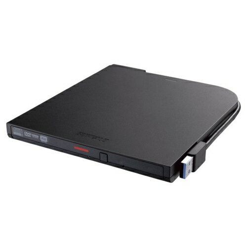 バッファロー BUFFALO DVSM-PTV8U3-BKB(ブラック) USB3.2(Gen1) 対応 ポータブルDVD 書込ソフト添付 DVSMPTV8U3BKB