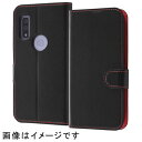 ray-out レイ・アウト RT-ARWELC1/BR(ブラック/レッド) arrows We用 耐衝撃 手帳型ケース シンプル マグネット RTARWELC1BR(2)