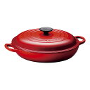 ビュッフェ・キャセロール ル・クルーゼ LE CREUSET ビュッフェ・キャセロール 30cmチェリーレッド 24147013716