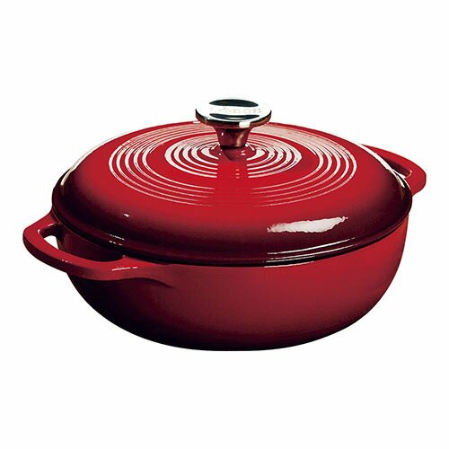 ロッジ lodge EC3D43 レッド エナメルダッチオーブン 3クォート EC3D43