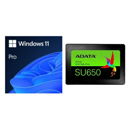 ↑↑↑正確な在庫状況は上記バナー「在庫状況を確認する」をクリックして頂き、必ずご確認ください。&nbsp;&nbsp;※本商品はDSP版です。単品での販売は致しておりません■Windows 11 Pro 64bit 日本語 DSP版 と A-DATE ASU650SS-120GT-R Ultimate SU650 3D NANDフラッシュ採用 2.5インチSSD 120GB のセット