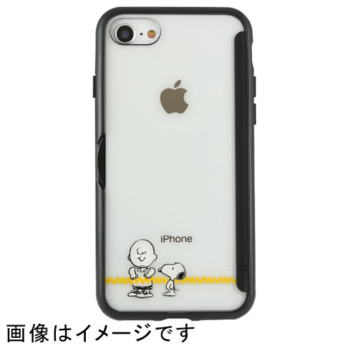 グルマンディーズ(gourmandis) SNG-667B(チャーリー・ブラウン) iPhone SE 第3世代/SE 第2世代/8/7用ケース スヌーピー ピーナッツ