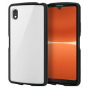 エレコム ELECOM PM-X223TSLFCBK(ブラック) ケースカバー Xperia Ace III用 TPU 高硬度8H 薄型 背面クリア PMX223TSLFCBK