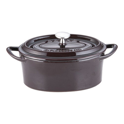 Iron Pots - イシガキ産業 ボン・ボネール ココットオーバル 17cm オーベルジン 4971360338408