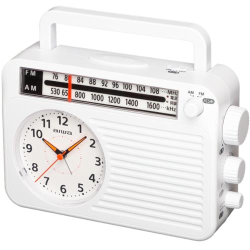 AIWA FR-AA50W アナログ時計付きホームラジオ FRAA50W