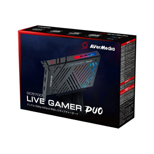 AVerMedia Live Gamer DUO GC570D 2����1080p/60fps�����б� ��¢����ץ��㡼�ܡ��� GC570D
