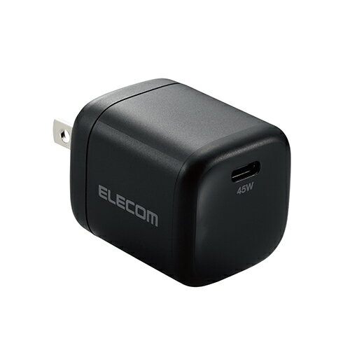エレコム ELECOM MPA-ACCP29BK ブラック USB PD対応AC充電器 USB充電器 USB Type C 45W