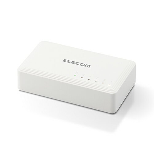 エレコム ELECOM EHC-G05PA2-W(ホワイト) Giga対応 スイッチングハブ 5ポート プラスチック筐体 静音 EHCG05PA2W