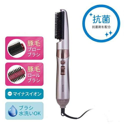 テスコム TESCOM TC530A-N ブロンズ ione イオネ カーリングヘアードライヤー ブロー/ロールブラシ付属 TC530AN