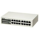 バッファロー BUFFALO LSW3-TX-16NSR 10/100M スイッチングHub 電源内蔵 16ポート LSW3TX16NSR(2)