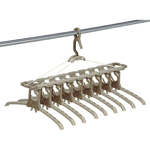 ツウィンモール TA-8 グレー 洗濯用品 アルミのびのび9連ガー