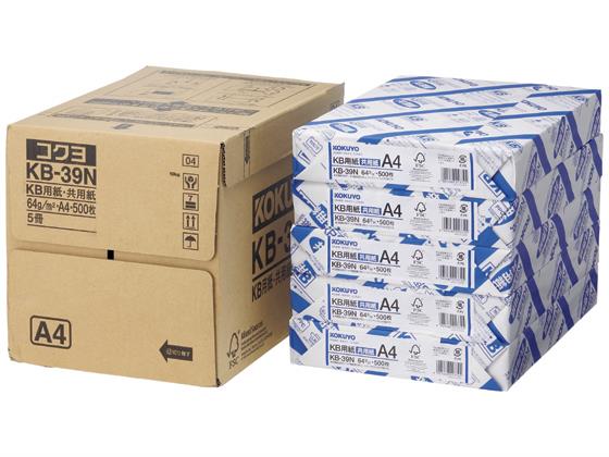 コクヨ KB用紙 共用紙 64g A4 500枚×5冊[代引不可]