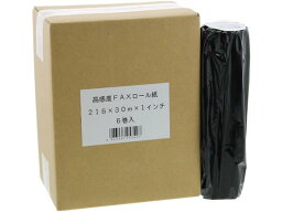 その他 高感度FAXロール紙 A4リーガル 216mm×30m×1インチ 6本[代引不可]