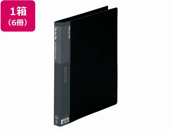 樂天商城 - ビュートン リングバインダー A4タテ 30穴 背幅25mm ダークグレー 6冊[代引不可]