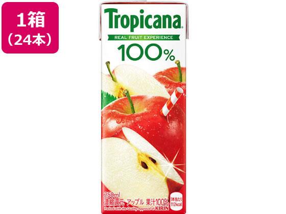 キリンビバレッジ トロピカーナ 100% アップル 250ml 24本[代引不可]