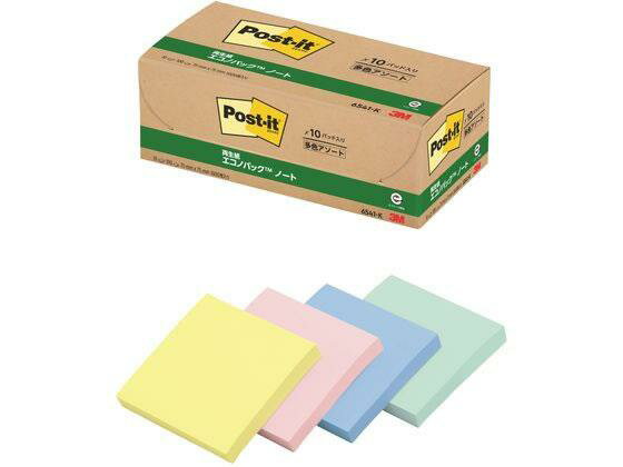 樂天商城 - 3M ポスト・イット 再生紙エコノパック 10冊パック[代引不可]