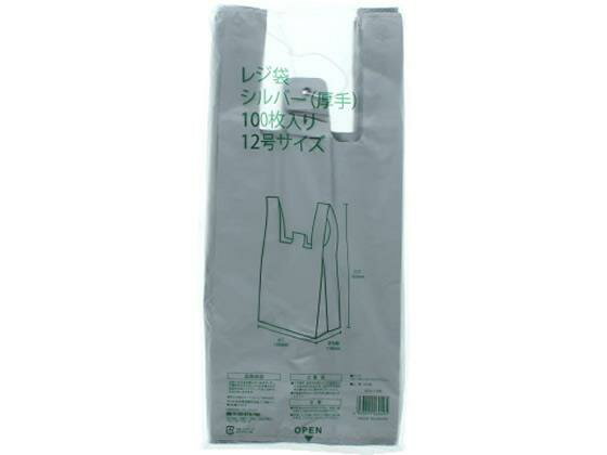 樂天商城 - その他 レジ袋 シルバー12号 100枚×10パック[代引不可]