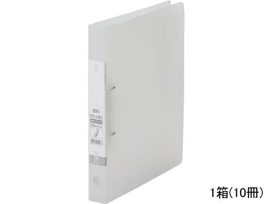 リヒトラブ D型リングファイル A4タテ 背幅34mm クリヤー 10冊[代引不可]