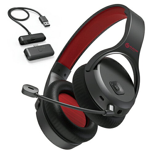 エレコム ELECOM HS-GMW70BK(ブラック) 2.4GHzワイヤレスステレオゲーミングヘッドセット HSGMW70BK エレコム ELECOM HS-GMW70BK(ブラック) 2.4GHzワイヤレスステレオゲーミングヘッドセット HSGMW70BK