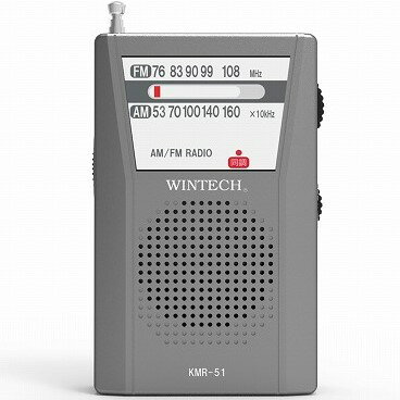 WINTECH KMR-51 AM/FMポータブルラジオ KMR51