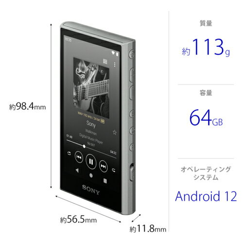 ソニー SONY NW-A307 H グレー ...の紹介画像2