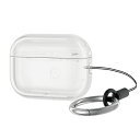 エレコム ELECOM AVA-AP4UCCR(クリア) AirPodsPro(第2世代)用 ソフトケース 落下防止カラビナ付 AVAAP4UCCR