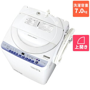 【長期保証付】シャープ(SHARP) ES-T715-W(ホワイト) 全自動洗濯機 上開き 洗濯7kg