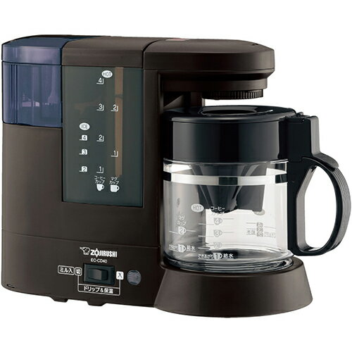 象印 象印 ZOJIRUSHI EC-CD40-TD(ダークブラウン) コーヒーメーカー 珈琲通 容量540mL 650W コーヒーカップ約1〜4杯 ECCD40TD