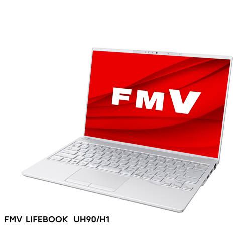 富士通 14.0型ノートパソコン FMV LIFEBOOK UH90/H1（Core i7/ 16GB/ 512GB SSD/ Officeあり）シルバーホワイト FMVU90H1W UH