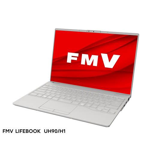 富士通 FUJITSU FMVU90H1H LIFEBOOK UH 14型 Core i7/16GB/512GB/Office フロストグレー FMVU90H1H