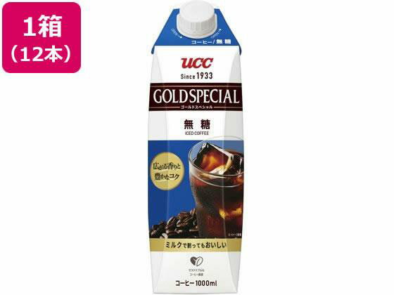 UCC UCC ゴールドスペシャル アイスコーヒー 無糖 1000ml×12本[代引不可]