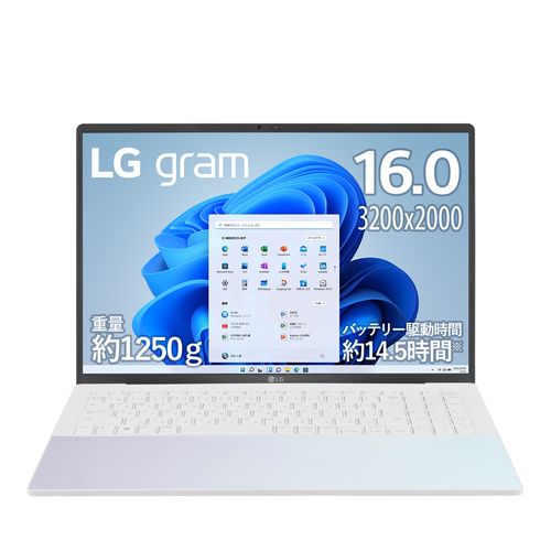 LGエレクトロニクス LG 16Z90RS-KA76J LG gram Style 16型 Core i7/16GB/1TB オーロラホワイト 16Z90RSKA76J