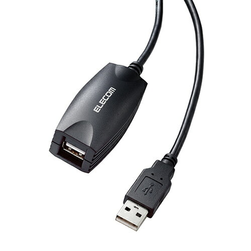 エレコム ELECOM USB2-EXC50エレコム USBケーブル 延長コード 5m USB 2.0 最大20mまで接続延長可 USB2EXC50