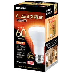 東芝 TOSHIBA LDR6L-H/60V1 LED電球 電球色 E26口金 60W形相当 810lm LDR6LH60V1