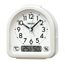 セイコー SEIKO KR522W 目覚まし時計 温湿度計付き KR522W(3)