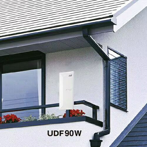 日本アンテナ UDF90W ホワイト 屋外用薄型UHFアンテナ 強・中電界向け 水平偏波専...