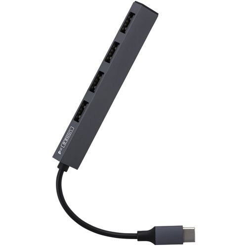 �ʥ��Х䥷 UH-C2584GY ���졼 USB2.0 Type-C 4�ݡ����Ѵ��ϥ� UHC2584GY