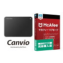 東芝(TOSHIBA) CANVIO HD-TPA2U3-B マカフィー リブセーフ 3年 同時購入版セット