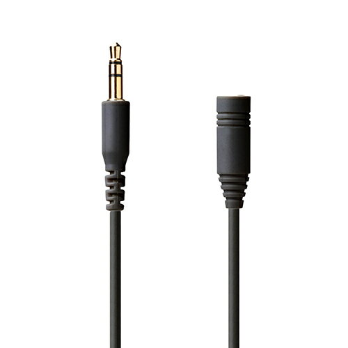 PGA PG-EXY20M11-BK Premium Style 3.5mmステレオミニプラグ イヤホン延長ケーブル やわらか 2m PGEXY20M11BK
