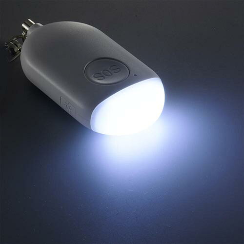 オーム電機(OHM) KH-SOS1-W LEDミニライト 防犯アラーム付き 充電式 08-1366 ebest-12783574 イーベストPC・家電館 サンプル画像2