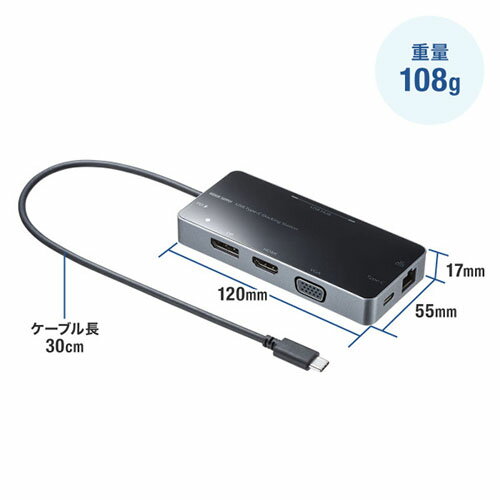 ����掠�ץ饤 USB-DKM2BK USB Type-C �ɥå��󥰥��ơ������ USBDKM2BK