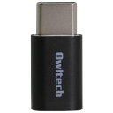 IEebN OWLTECH OWL-ADCMFM-BK(ubN) microUSBUSB Type-Cɕϊł ϊA_v^[ OWLADCMFMBK