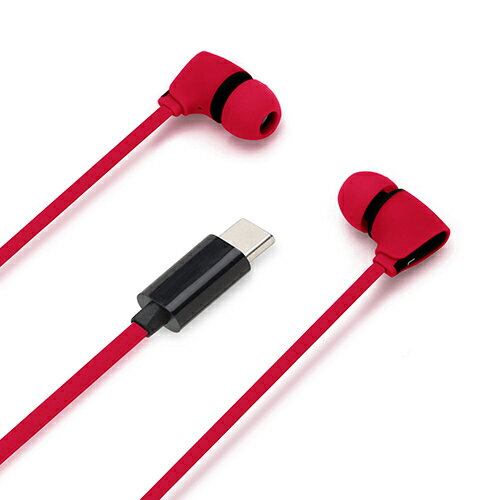 PGA PG-SECE4RD1 USB Type-Cコネクタ ステレオイヤホン カナルタイプ レッド PGSECE4RD1